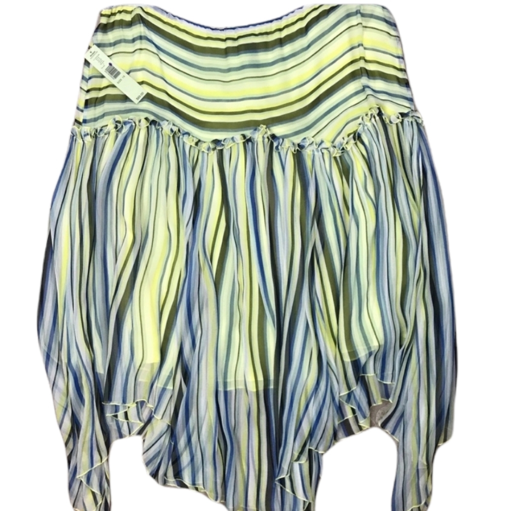 🦃Ideology 1X Green Striped Skirt - No Tags